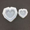 Geometric Heart Plastic Mold, Large Resin Mold, Supplies Mould, UV Epoxy Chocolate Soap Candle Wax Bath Bomb Low Poly Gemstone Jewel Diamond