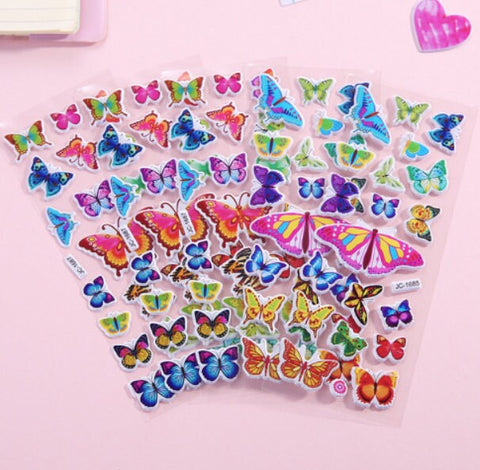 Cute Butterfly Stickers For Kids, Sticker Pack Gifts For Kids Party, Vinyl Stickers For Laptop, Water Bottle Wall Notebook Reward Decal