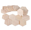 25 Pcs Wood Hexagon Tile Blanks - Shapes - Game Board - Unfinished - Terrain - Wooden Cutout - DIY Embellishments Craft Projects Coaster