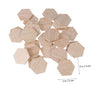 25 Pcs Wood Hexagon Tile Blanks - Shapes - Game Board - Unfinished - Terrain - Wooden Cutout - DIY Embellishments Craft Projects Coaster