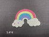 10 Pcs Rainbow Patch - Iron on Classic Rainbow Patch - Embroidered Rainbow Patch Badge Rainbow Motif Appliqué Clothes Patch NHS Pride Cute