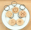 Custom Wedding Name Keychain, Wooden Keyring, Personalized Name Keychain, Wedding Favor, Durable Key Chain, Nametag Luggage Tag, Keyholder