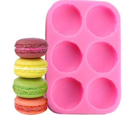 Macaron Silicone Mold Sweets Mold - Wax Candle Mold Handmade Soap Plaster Clay Jewelry Making Chocolate Fondant Cake Candy Decor Mold