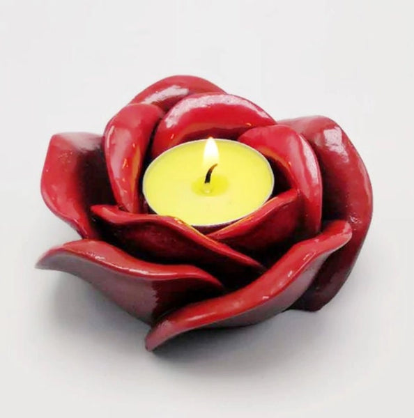 Round Rose Candle Holder Mold - Resin Mold -  Epoxy Mold - Silicone Round Cylinder Mold - Cube Hollow Soap Mold Mould - DIY Craft Supplies