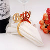 20 Custom Napkin Ring - Personalized Housewarming Gifts - Custom Table Settings - Place Settings for Wedding Reception - Bridal Shower Decor