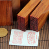 Custom Rectangle Japanese Hanko Chop - Japanese Name Stamp - Chinese Name Stamp - Chinese Name Seal - Personalized Wood Japanese Stationery