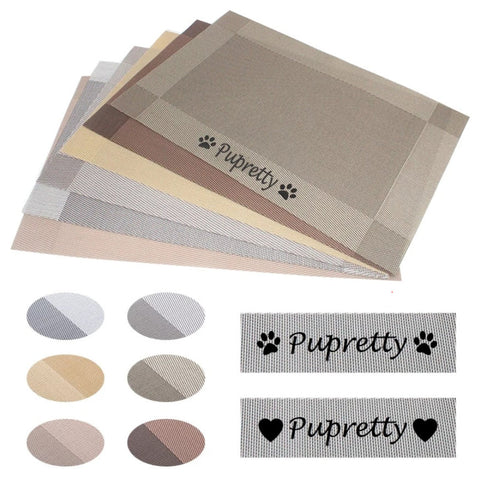 Custom Dog Mat, Pet Feeding Placemat, Personalized Dog Bowl Mat, Puppy Placemat, Pet Food Mat, Cat Kitten Pet Bowl Mat, Pet Gift, Dog Lover