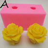 Rose Mold - Flower Resin Clay- Silicone Rubber, Fondant, Chocolate, Soap, Wax, Decorating Tools Sugarcraft Cake, Polymer, Candy Baking