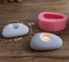Candle Holder Mold - Round Heart Lotus Rock Hollow Soap Mould - Resin Mold - Epoxy Mold - Silicone Round Cylinder Mold - DIY Craft Supplies