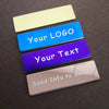 Personalized Name Badges, Custom Staff Employee Name Tags, Metal ID Tags Pin Laser Engraved UV Rated Signage Material Identification Logo