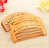 5 Personalized Wooden Comb for Kids or Adults, Custom Engraved Beard Comb, Custom Bridesmaid Wedding Gift Comb, Hair Comb, Anniversary Gift