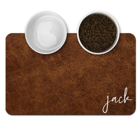 Custom Dog Mat, Personalized Pet Feeding Placemat, Dog Bowl Mat, Puppy Placemat, Pet Food Mat, Cat Kitten Pet Bowl Mat, Pet Gift, Dog Lover