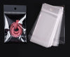 100 Heavy Duty Clear Plastic Bags, Jewelry Packaging, Small Mini Baggies For Beads Jewelry Storage, Poly Bags, Rings Earrings Self Adhesive