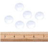 200 Round Glass Cabochons- High Clarity 6 8 15 18 mm Circle Glass Cabochons. Antique/Vintage Blank Photo Pendant Trays and Bezels Magnify