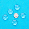 200 Round Glass Cabochons- High Clarity 6 8 15 18 mm Circle Glass Cabochons. Antique/Vintage Blank Photo Pendant Trays and Bezels Magnify