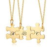 Personalized Puzzle Necklaces Bridesmaid Gifts Piece Gift Set Bridal Party Gifts Hand Stamped Personalized Jewelry Wedding Bride Groom