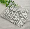 House Metal Cutting Dies Set, Paper Craft Cutting Die, Embossing Stencil, Scrapbooking Dies, DIY Card Making, Various Houses Die Cuts