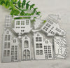 House Metal Cutting Dies Set, Paper Craft Cutting Die, Embossing Stencil, Scrapbooking Dies, DIY Card Making, Various Houses Die Cuts