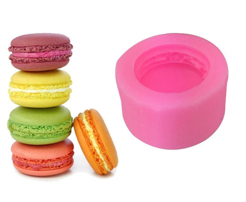 Macaron Silicone Mold Sweets Mold - Wax Candle Chocolate Mold Handmade Soap Plaster Clay Jewelry Making Fondant Cake Candy Decor Mold