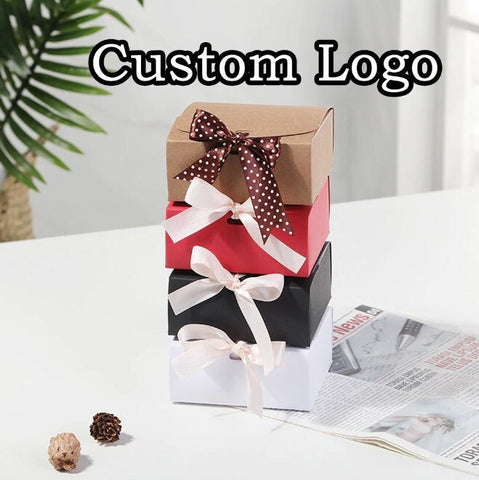 5 Pcs Custom Gift Box, Jewelry Boxes, Custom Logo, Personalized Paper Small Packaging Boxes Drawer, For Earring Necklace Ring Bulk Wholesale