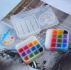 Paint Palette Tray Silicone Resin Mold Pigment Dish Mold Paint Box Mold Painting Material Brush Mold Decoration Mold Epoxy Resin Art Mold