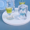 Shot Glass Serving Tray Mold, Wine Glass Holder Beer Serving Board Silicone Resin Mold for Party Home DIY Craft Decor, Unique Gift