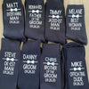 Custom Socks - Personalised Wedding Stocks - Date Groom, Best Man, Groomsman Father Of The Groom Father Of The Bride Socks Wedding Favors