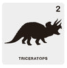 Dinosaur Stencil Set | T-rex, Stegosaurus, Triceratops, Brontosaurus | Kid Stencil Kit For Wood Sign | Reusable Stencil For Wall Art
