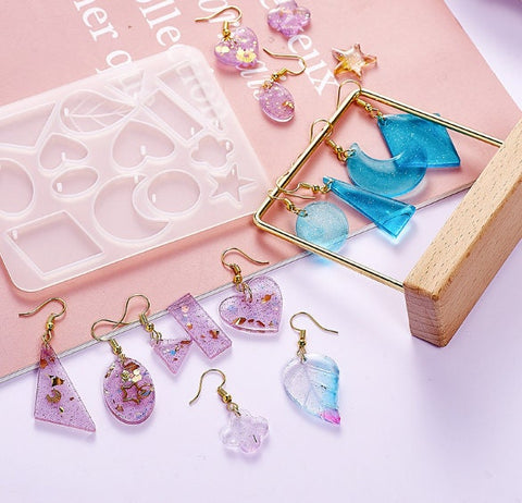 Drop Dangle Earring Mold - Resin Earring Mold - Pendant Silicone Mold - Epoxy Resin Earring Jewelry Mold - Mold For Jewelry Making Fashion