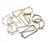 11 pcs Open Back Round Triangle Rectangle Resin Bezel Jewellery Pendant Frame Pendant Charm - Jewelry Making Craft Supplies