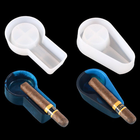 Cigar Ashtray Resin Mold, Cigarette Ashtray Silicone Molds, Portable Crystal Ashtray Resin Molds, Resin Art, Epoxy Resin Crafts Supplies