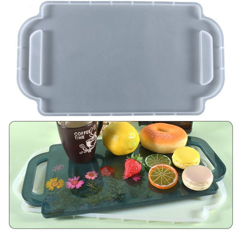 Silicone Tray Mold Resin Molds, Rectangle Fruit Tray Mold, Large Platter Coaster Severing Tray Mold Big, Silicone Rolling Epoxy Resin Mould