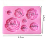 Rose Mold - Flower Resin Clay - Fondant, Chocolate, Soap, Wax, Decorating Tools Sugarcraft Cake, Polymer, Candy Baking, Silicone Rubber