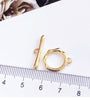 2 Pcs Gold Filled Toggle Clasp Silver Clasp for Bracelet Necklace Jewelry Making Supply - Wholesale Toggle Clasps Bracelet Chain Making
