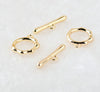 2 Pcs Gold Filled Toggle Clasp Silver Clasp for Bracelet Necklace Jewelry Making Supply - Wholesale Toggle Clasps Bracelet Chain Making