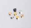 Colorful Heart Beads For Jewelry Making Gold Silver Rose Gold Charm Beads Bracelet Making Spacer Beads Jewelry Supplies Jewelry Finding
