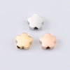 Flower Spacer Beads - Gold Silver Flower Beads, Tiny Flower Charm - Necklace Bracelet Earrings Charm Jewelry Making Finding Craft Supplies