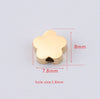 Flower Spacer Beads - Gold Silver Flower Beads, Tiny Flower Charm - Necklace Bracelet Earrings Charm Jewelry Making Finding Craft Supplies