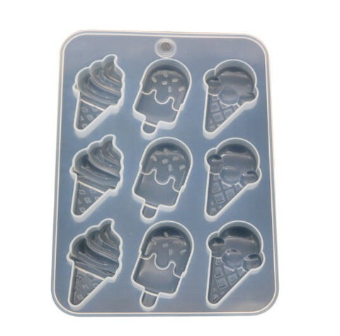 Ice Lolly Mould Mold - Ice Cream Mold - Silicone Ice Cream Maker - Ice Pop Molds - Rectangle Bar Mold