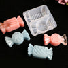 Candy Mold - Candy silicone Mold - Round and Rectangle Kawaii Wrapped Candy Sweets - Flexible Plastic Resin Mold - Cake Decorating Decor