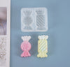 Candy Mold - Candy silicone Mold - Round and Rectangle Kawaii Wrapped Candy Sweets - Flexible Plastic Resin Mold - Cake Decorating Decor