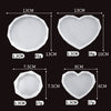 Round Coaster Mold - Resin Silicone Mold - Round Heart Coaster Molds, Coaster Holder Molds for Resin Casting, Cups Mats, Home Decoration