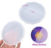 Round Coaster Mold - Resin Silicone Mold - Round Heart Coaster Molds, Coaster Holder Molds for Resin Casting, Cups Mats, Home Decoration
