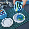 Dispensing Cup Resin - Mixing Cup For Epoxy Resin - Resin Container Tool - UV Epoxy Resin Color Mixing Tool - Pouring Cups with Dividers