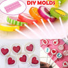 Silicone Lollipop Mold - Candy Making Supplies - Candy Sweet Treat Flexible Plastic Mold For Resin Crafts - Candies Sucker - Polymer Clay
