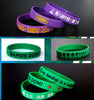 100 Pcs Custom Wristbands - Personalized Text Printing Rubber Silicone Bracelet Events Motivation Gifts Cancer Support Fundraisers Awareness