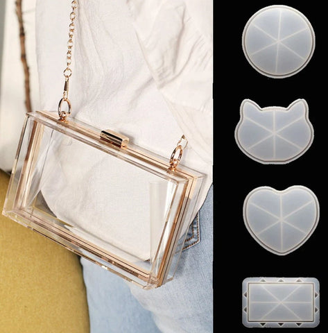 Clutch Bag Mold Set | Should Bag Shaker Bag Mold Set | | Silicon mold | Handbag mold | UV resin mold | 3D mold | Crossbody Bags Casting