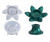 Lotus Candle Holder Mold - Resin Mold - Epoxy Mold - Silicone Round Cylinder Mold - Cube Hollow Soap Mold Mould - DIY Craft Supplies