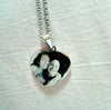 Custom Picture Necklace Pendant - Personalized Heart Photo Necklace - Double Sided Your Own Personalized Words On The Back Anniversary Gift