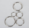 Metal O-Rings - Welded Metal Loops – Round Formed Rings – Gold Silver Macramé and Crafting Loop – Heavy Duty Multiple Sizes - Circle Buckle